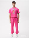 Pangaia Haroshi Bearbrick Heavyweight Organic Cotton Track Pants Flamingo Pink Male