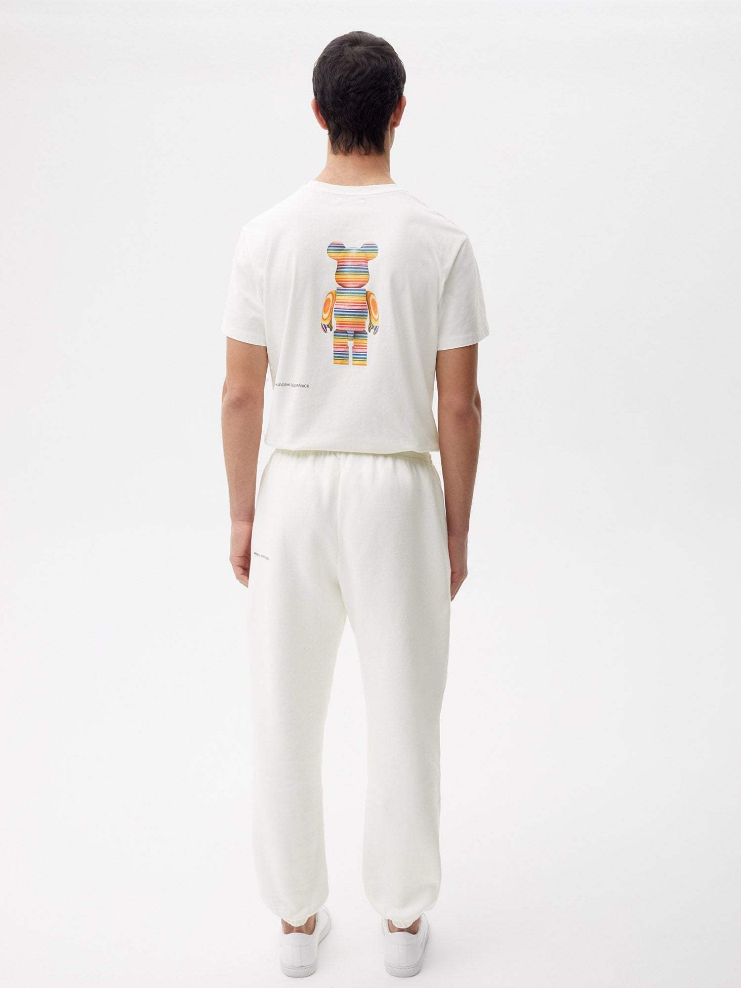 Pangaia x Haroshi BE@RBRICK Recycled Cotton Track Pants—off-white male