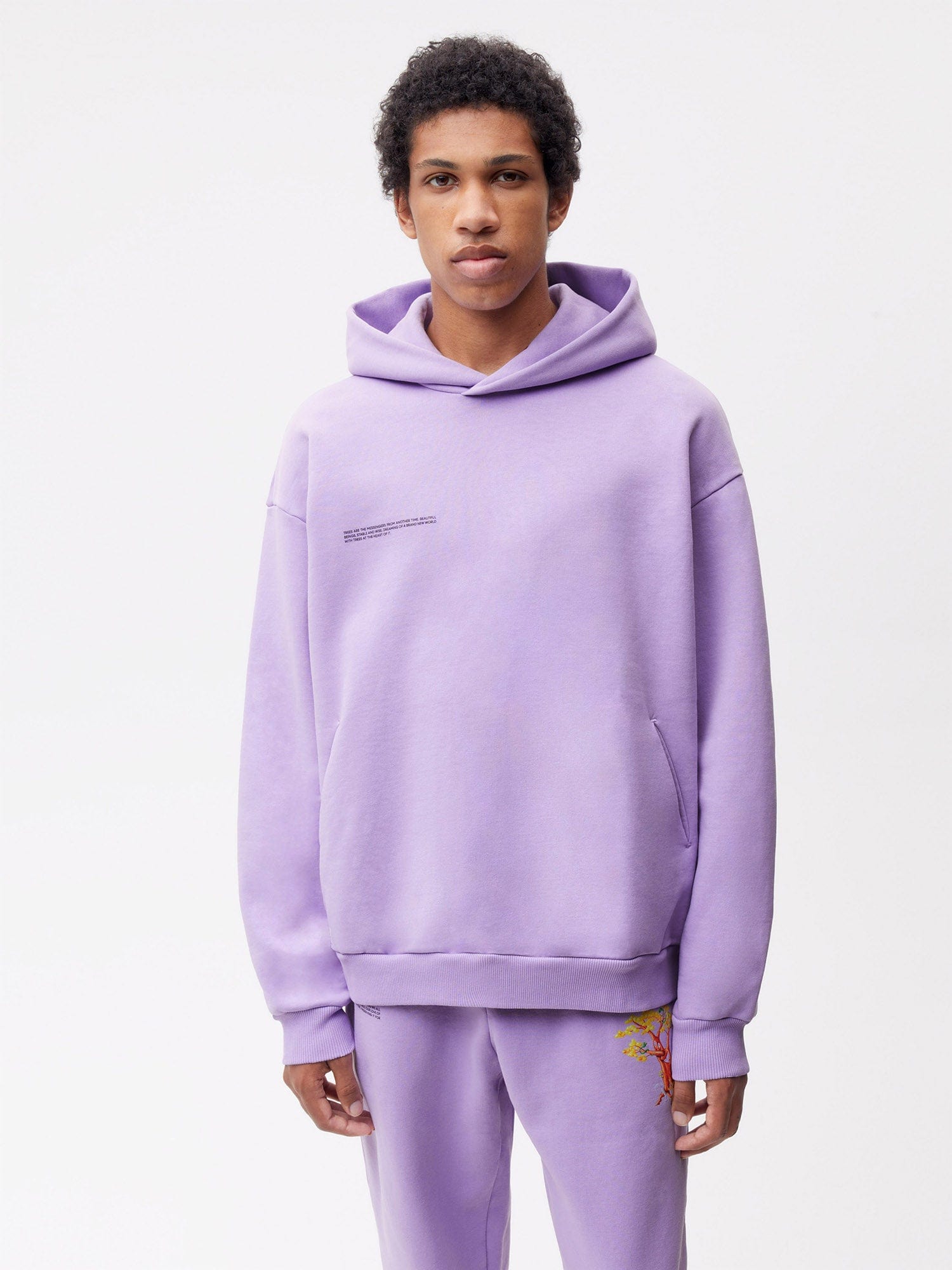 Pangaia X Kenny Scharf Signature Hoodie - Orchid Purple