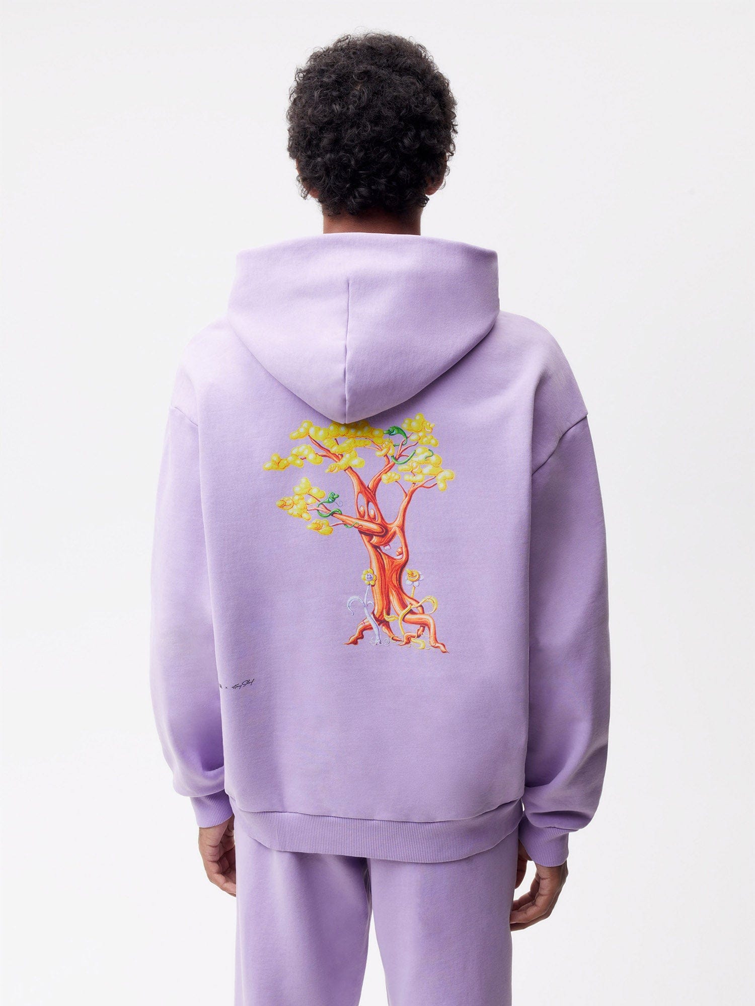 Pangaia X Kenny Scharf Signature Hoodie - Orchid Purple