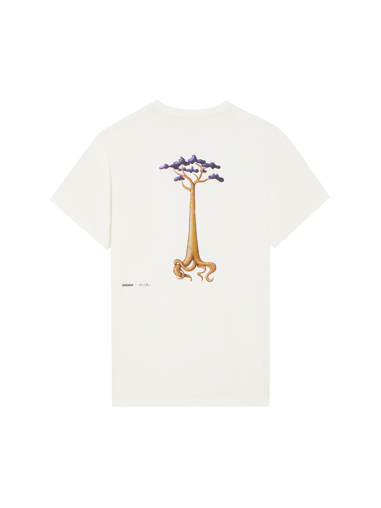 PANGAIA x Kenny Scharf Organic Cotton T-shirt - Swamp Style—off white-packshot-3