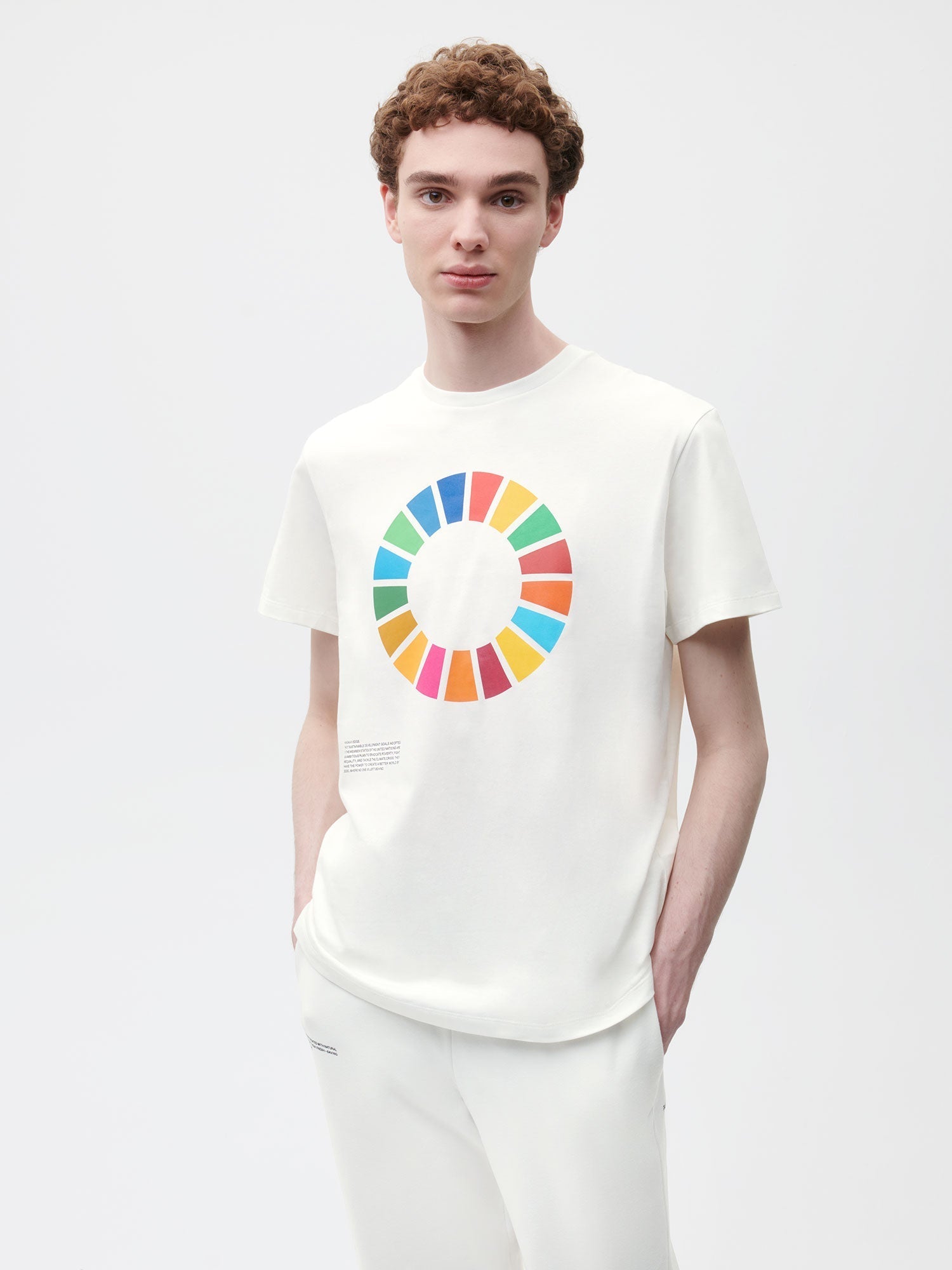 Pangaia X SDGS Organic Cotton T Shirt Off White Male