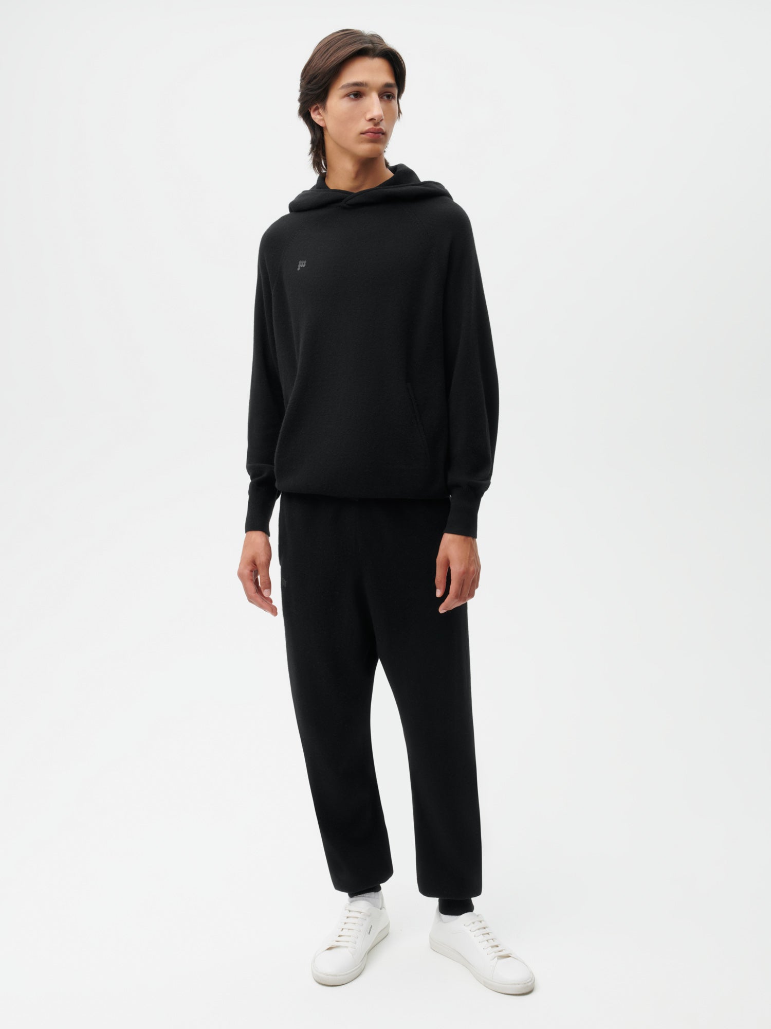 Recycled Cashmere Track Pants—black male