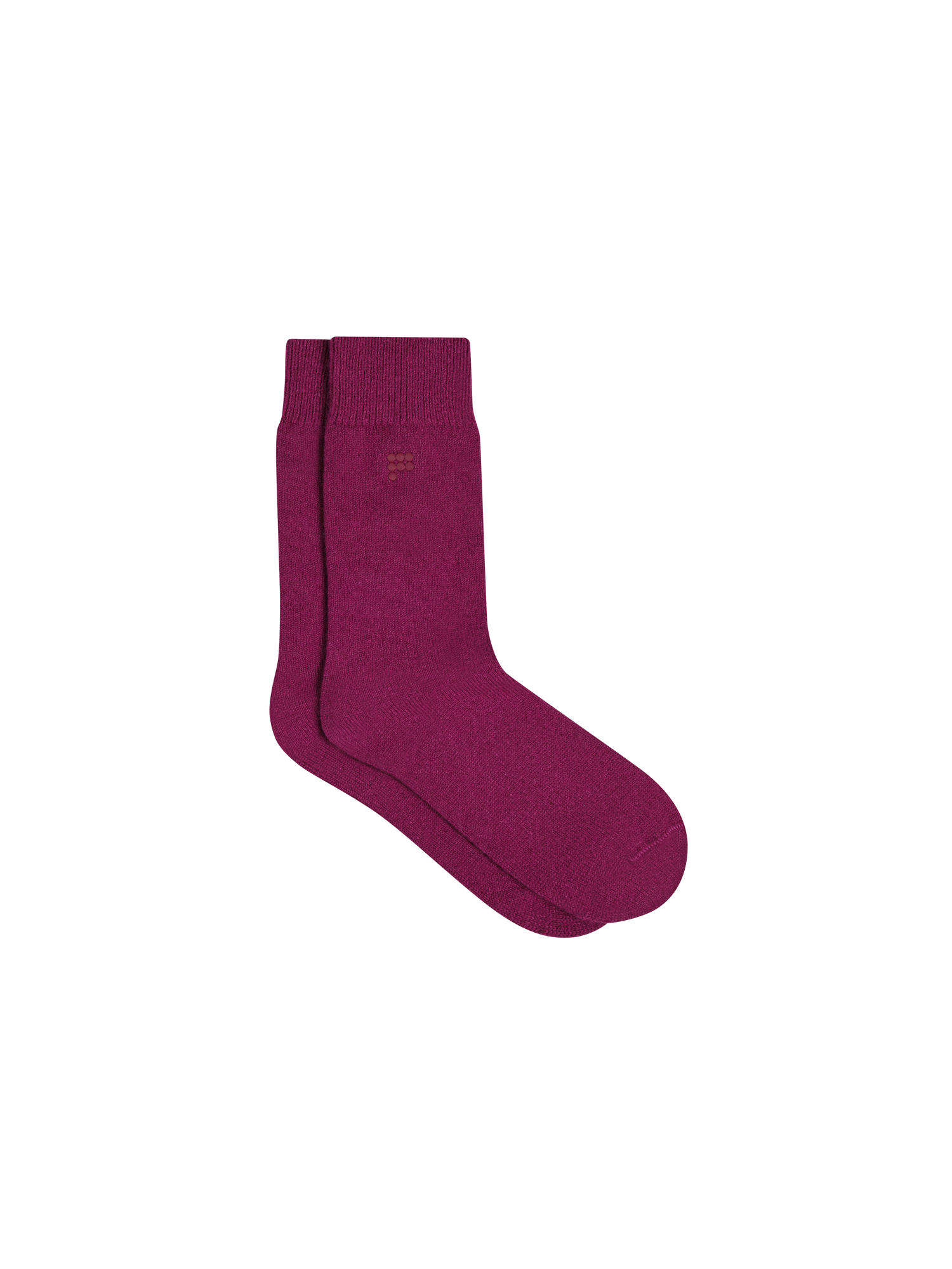 Recycled Cashmere Jersey Socks—plum purple-packshot-3