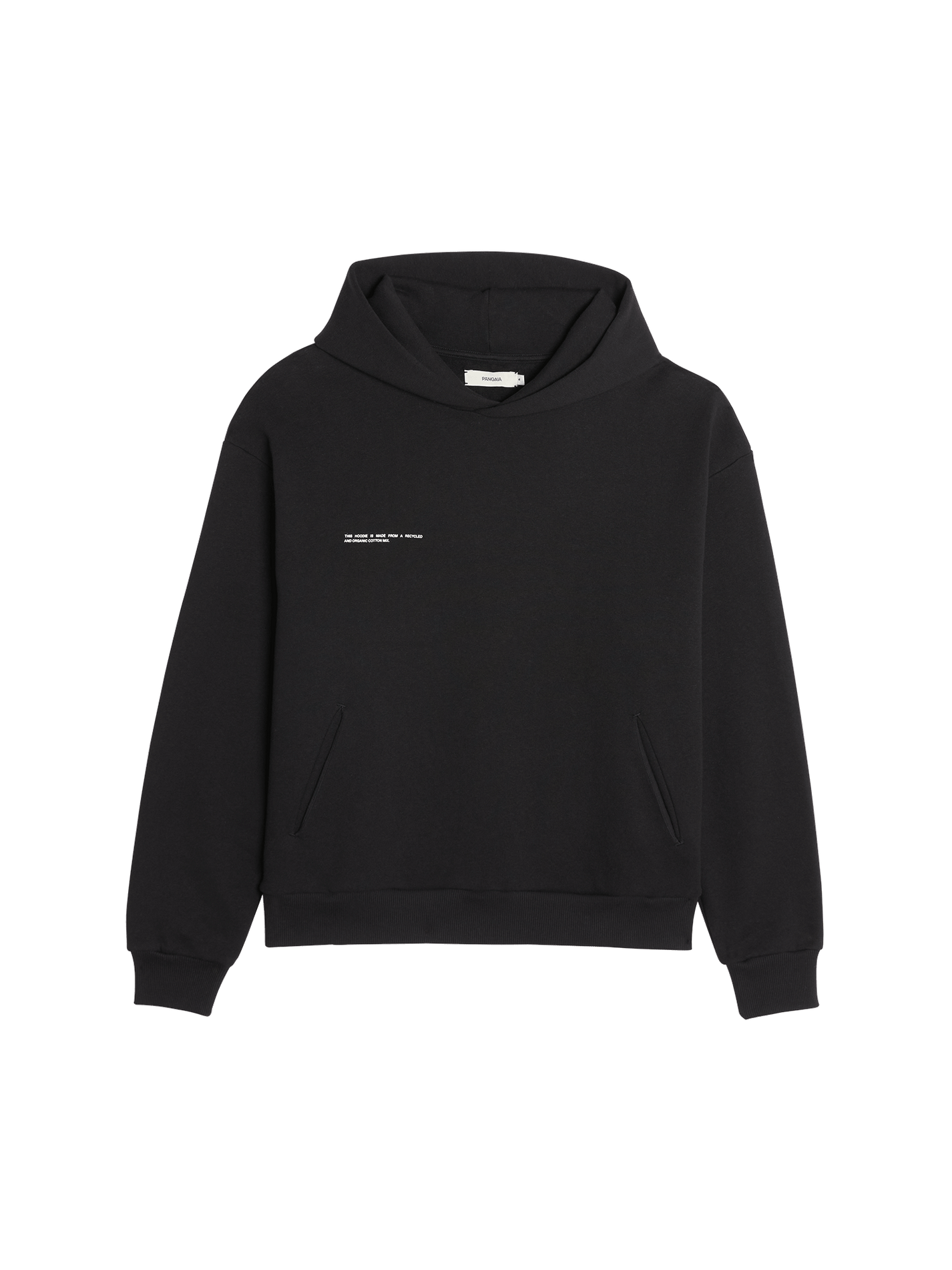 Recycled Cotton Hoodie Black 1