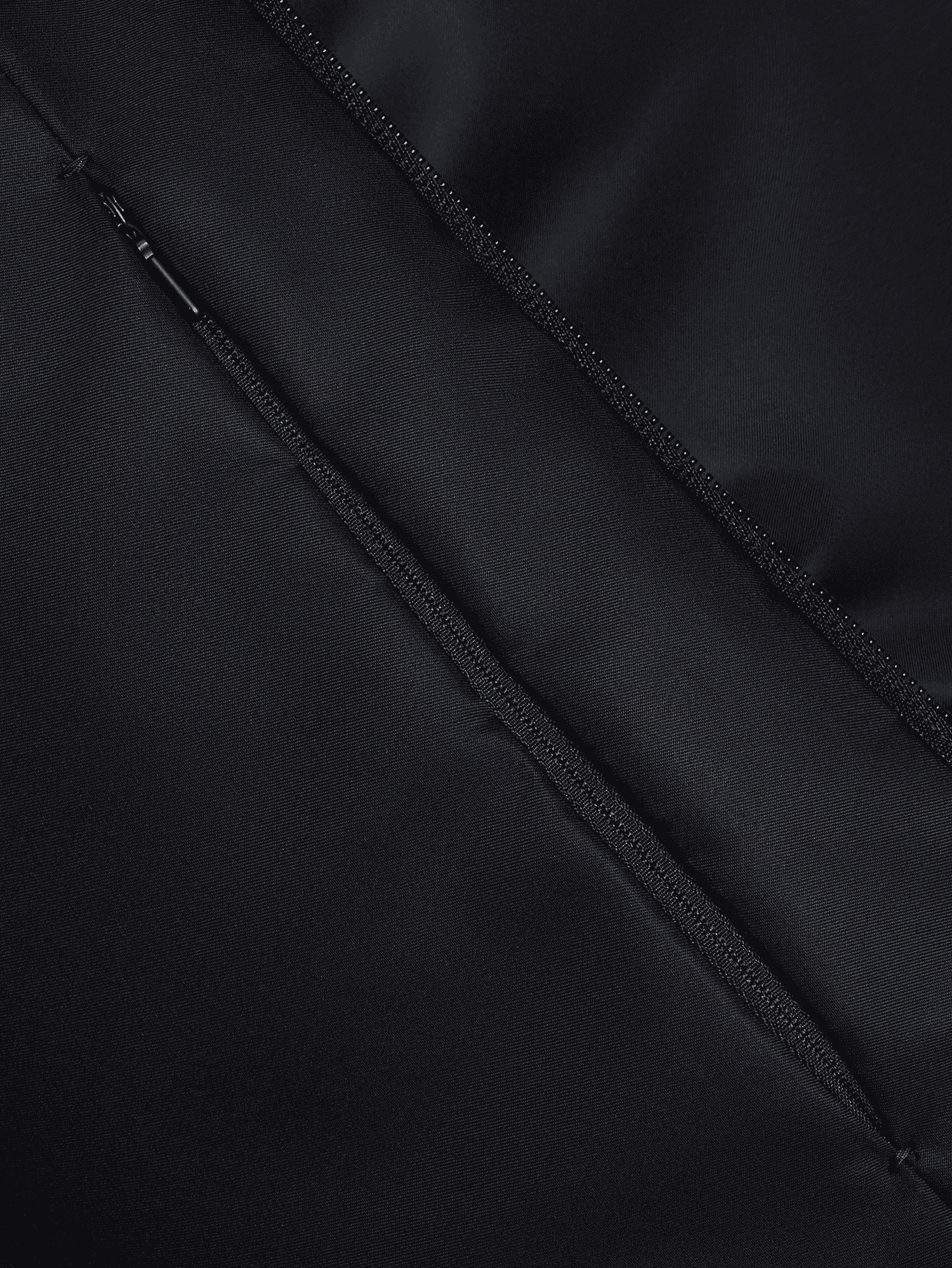 Black Archive Enhanced Degradation Nylon small cross-body bag fabric close-up with zippers