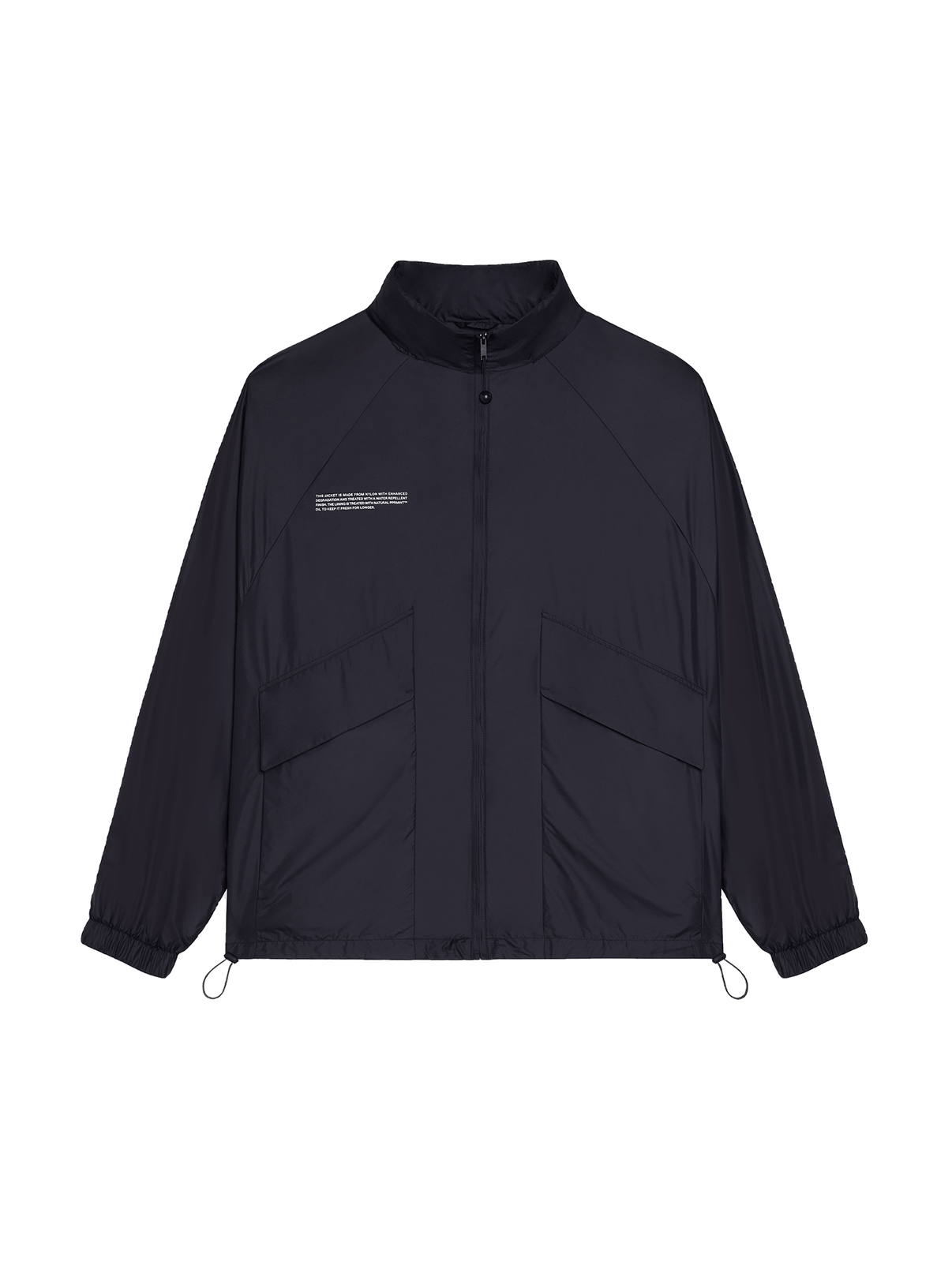 Enhanced Degradation Nylon Jacket Black Pangaia