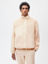 Recycled Wool Fleece Jacket—sand male