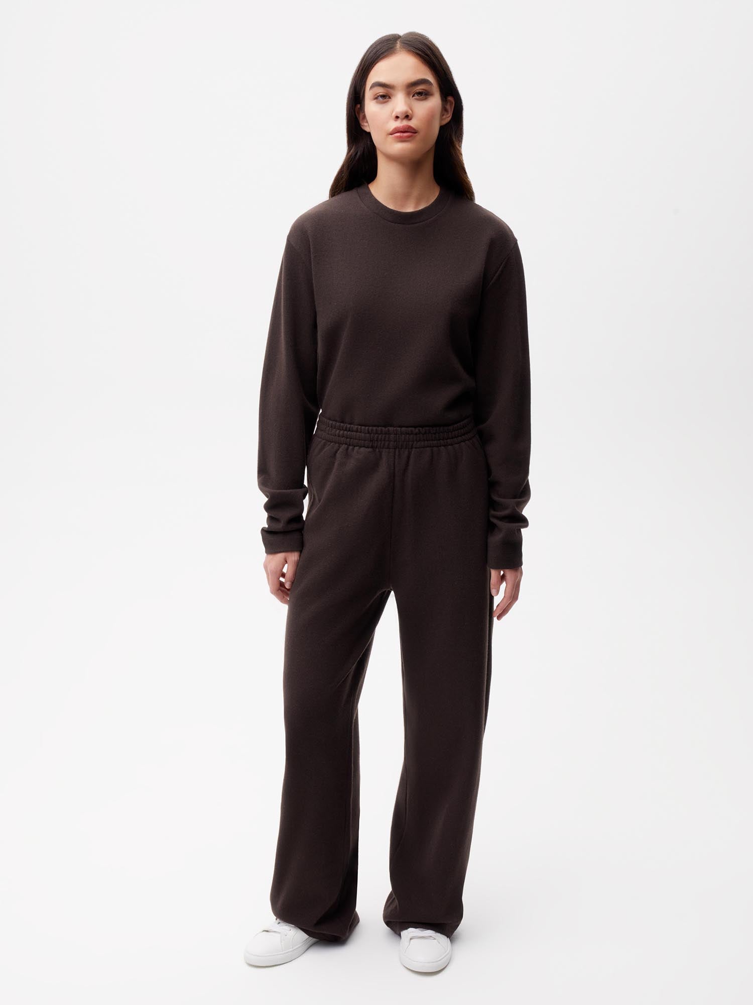 Recycled-Wool-Jersey-Pants-Chestnut-Brown-Female-1