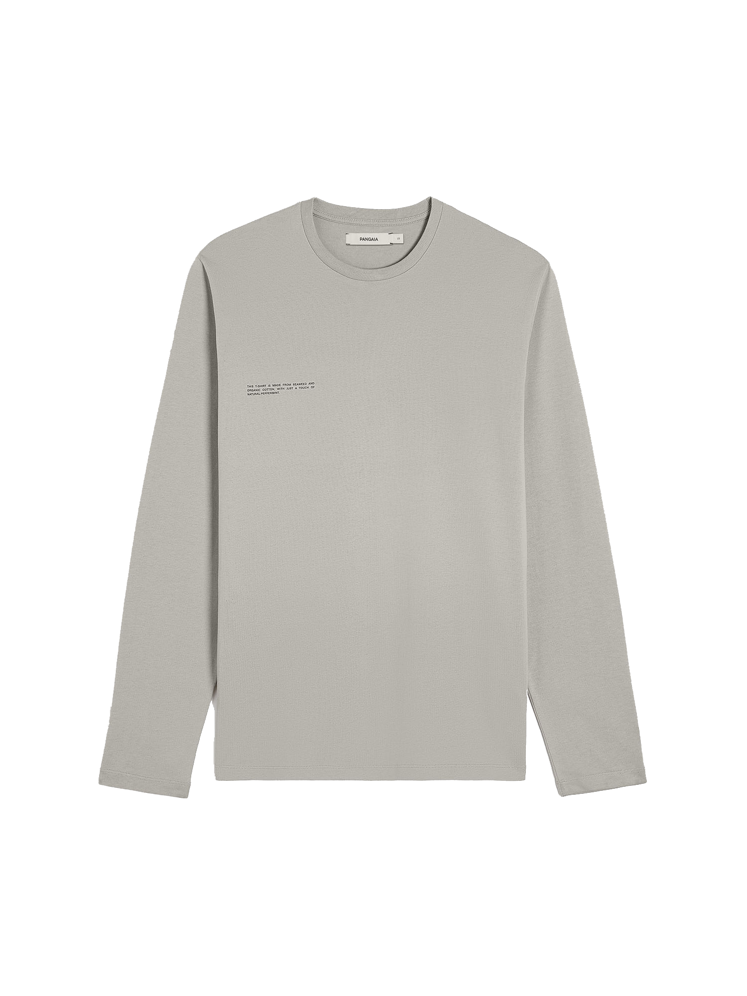 Pprmint™ Seaweed Fiber Long Sleeve T-shirt Stone - Pangaia