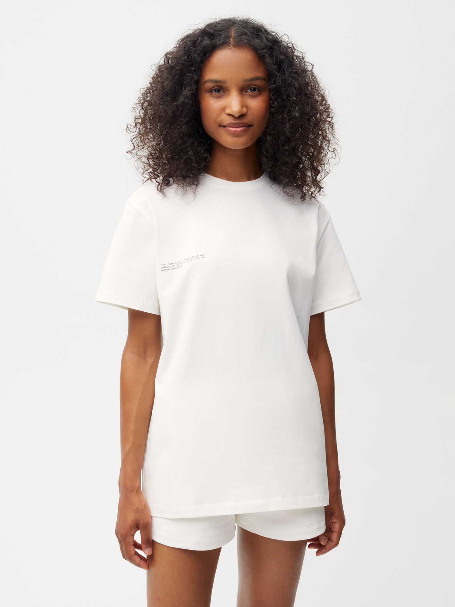 Cotton T-shirt with C-FIBER™ Core—off-white