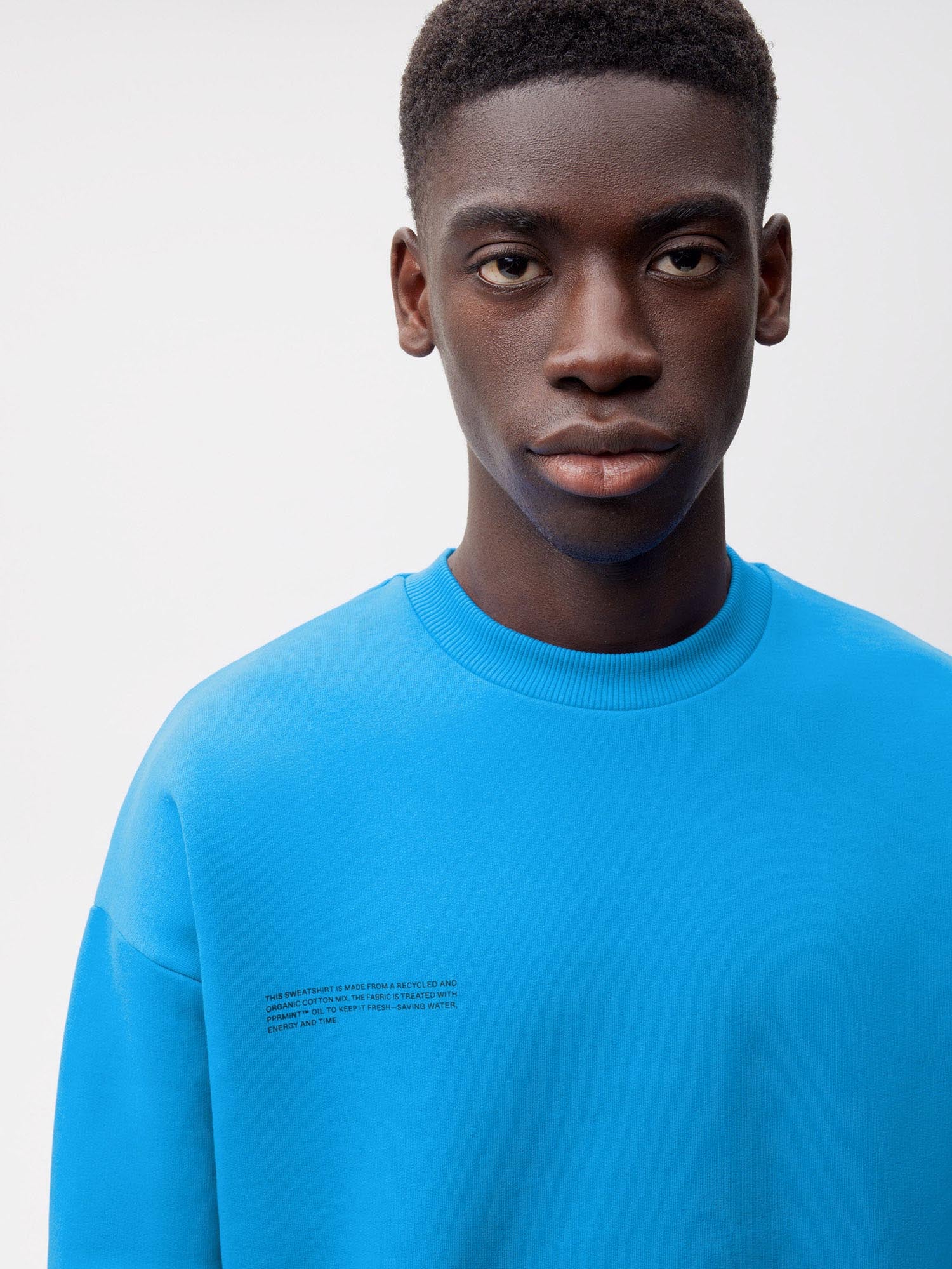 Signature Sweatshirt—cerulean blue male