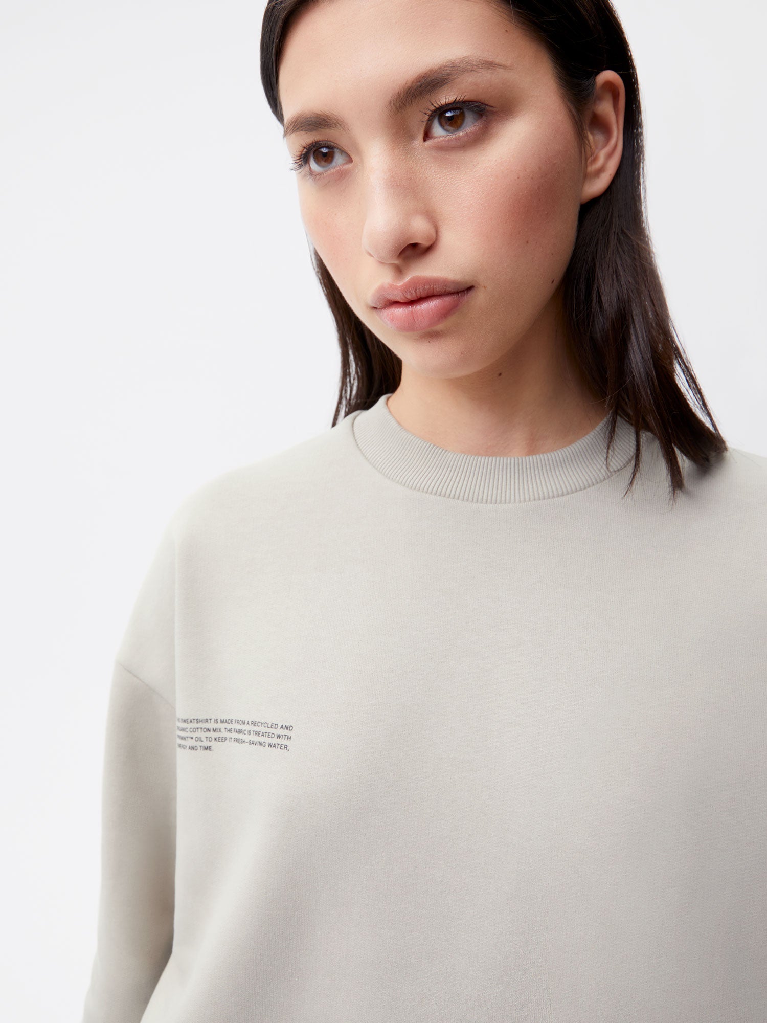 365 Signature Sweatshirt - Stone - Pangaia