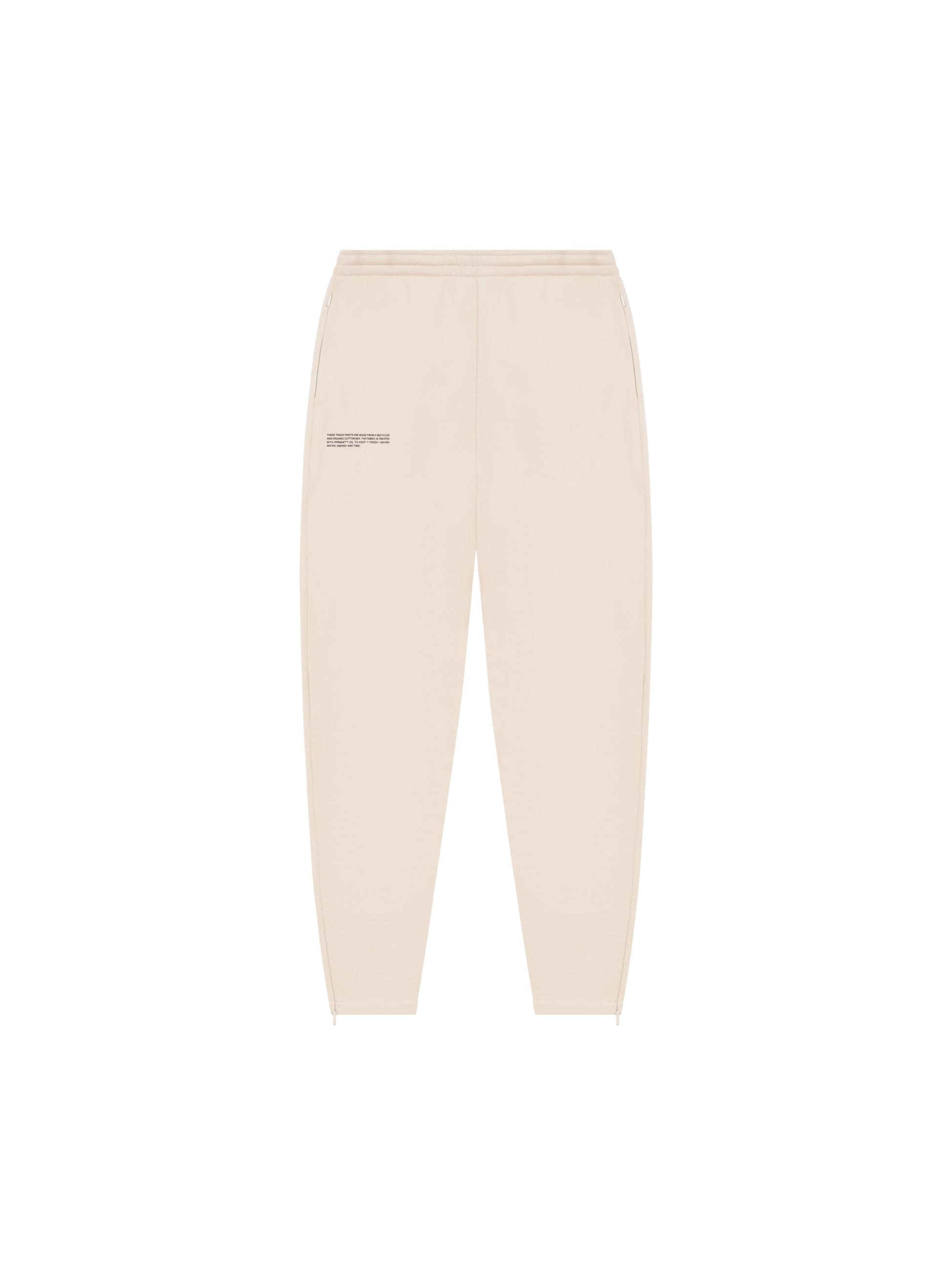Recycled Cotton Tapered Track Pants—sand-packshot-3